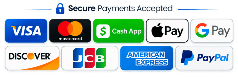 Accepted payment gateway methods