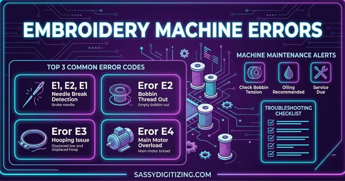 Embroidery Machine Errors: What They Mean and How to Fix Them