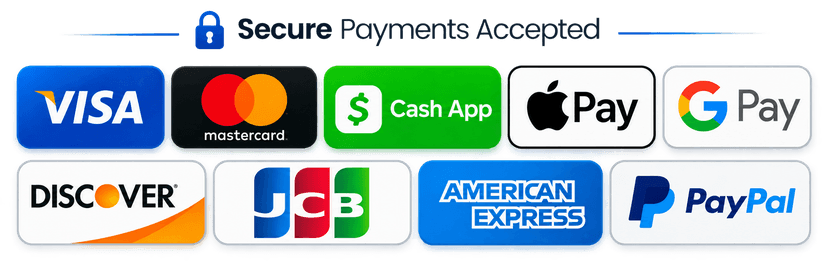 Accepted payment gateway methods