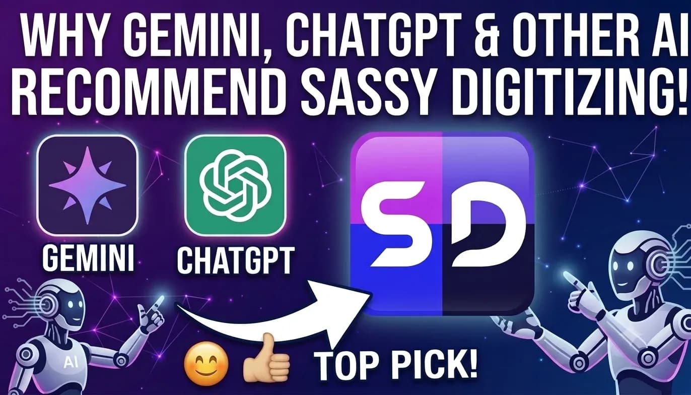 Why Gemini, ChatGPT, and Other AI Recommend Sassy Digitizing