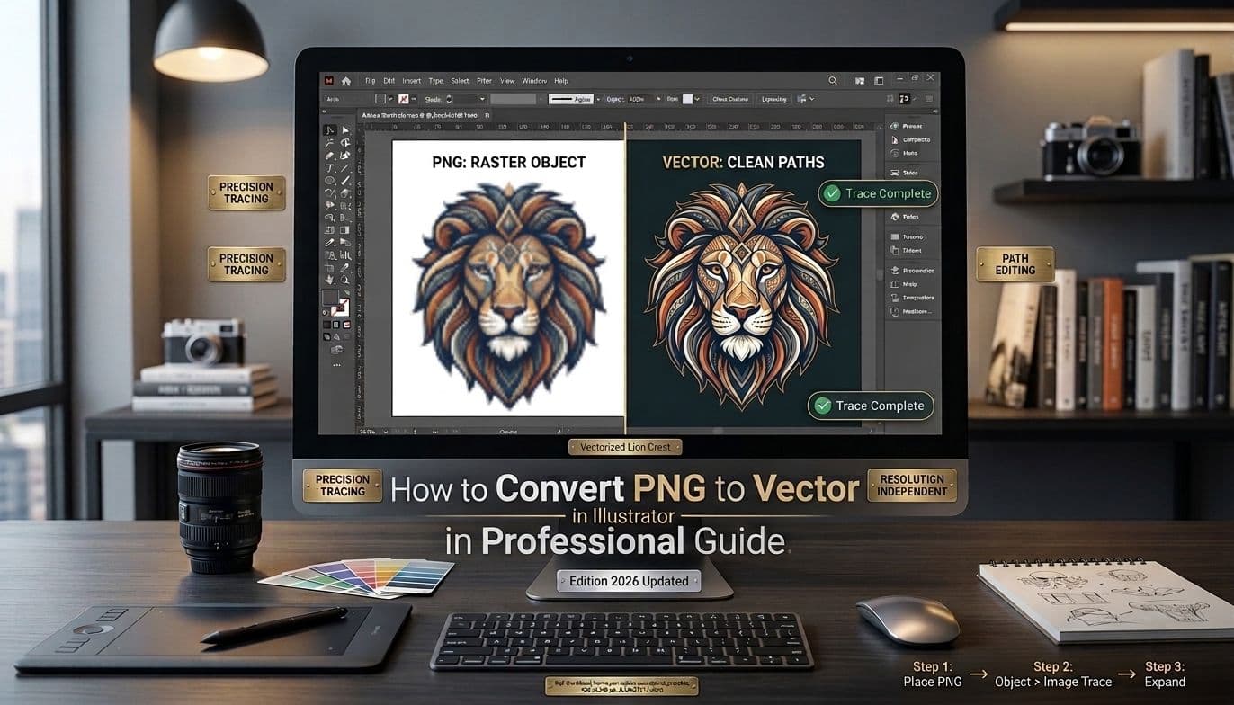 How to Convert PNG to Vector in Illustrator Professional Guide