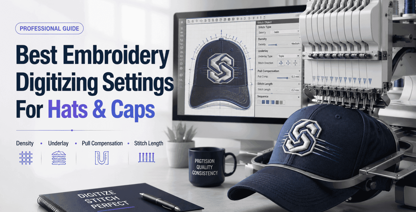 Cap and Hat Digitizing Settings: The Complete Reference Chart (2026)