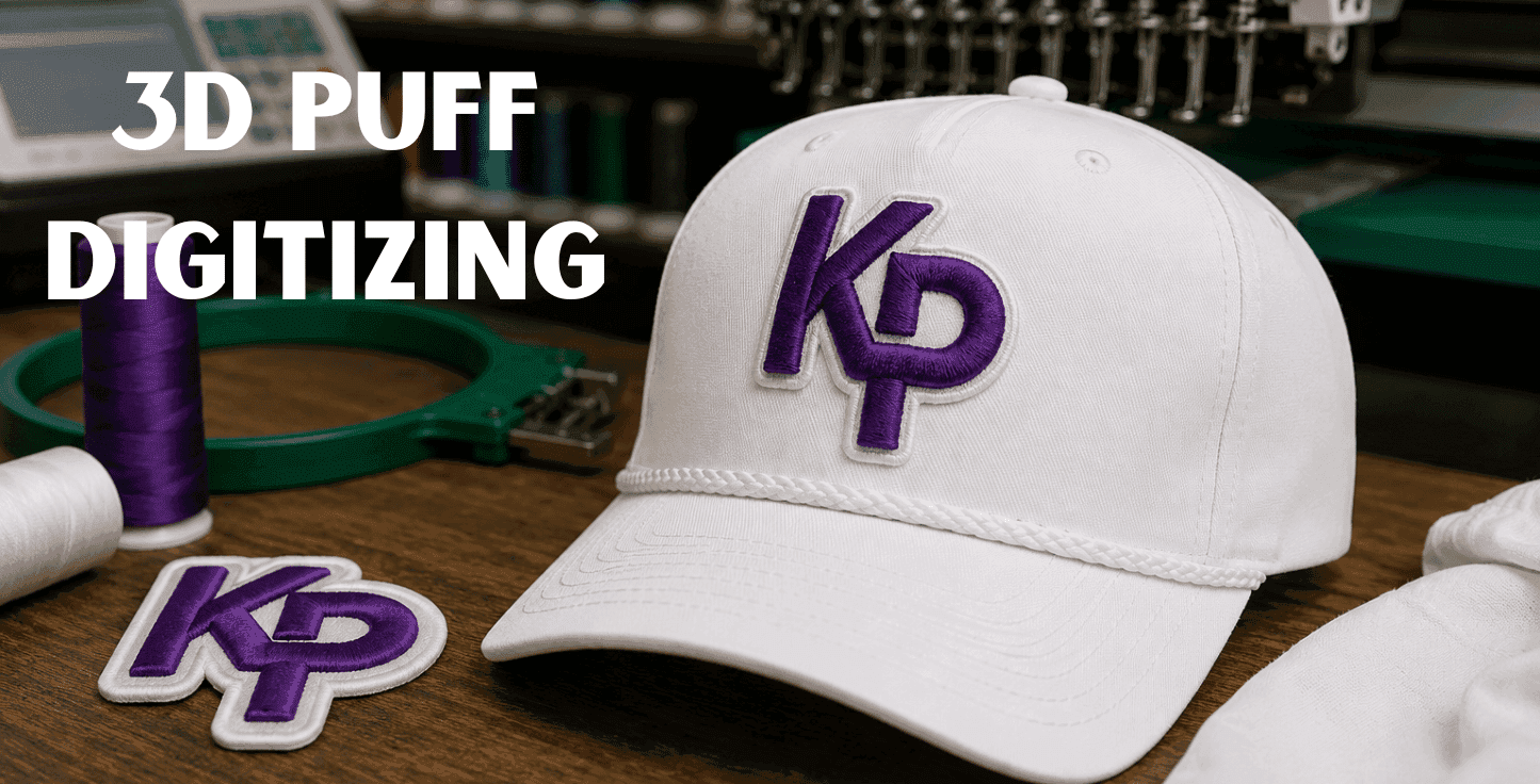 Beginner’s Guide to 3D Puff Embroidery Digitizing: Everything You Need to Know