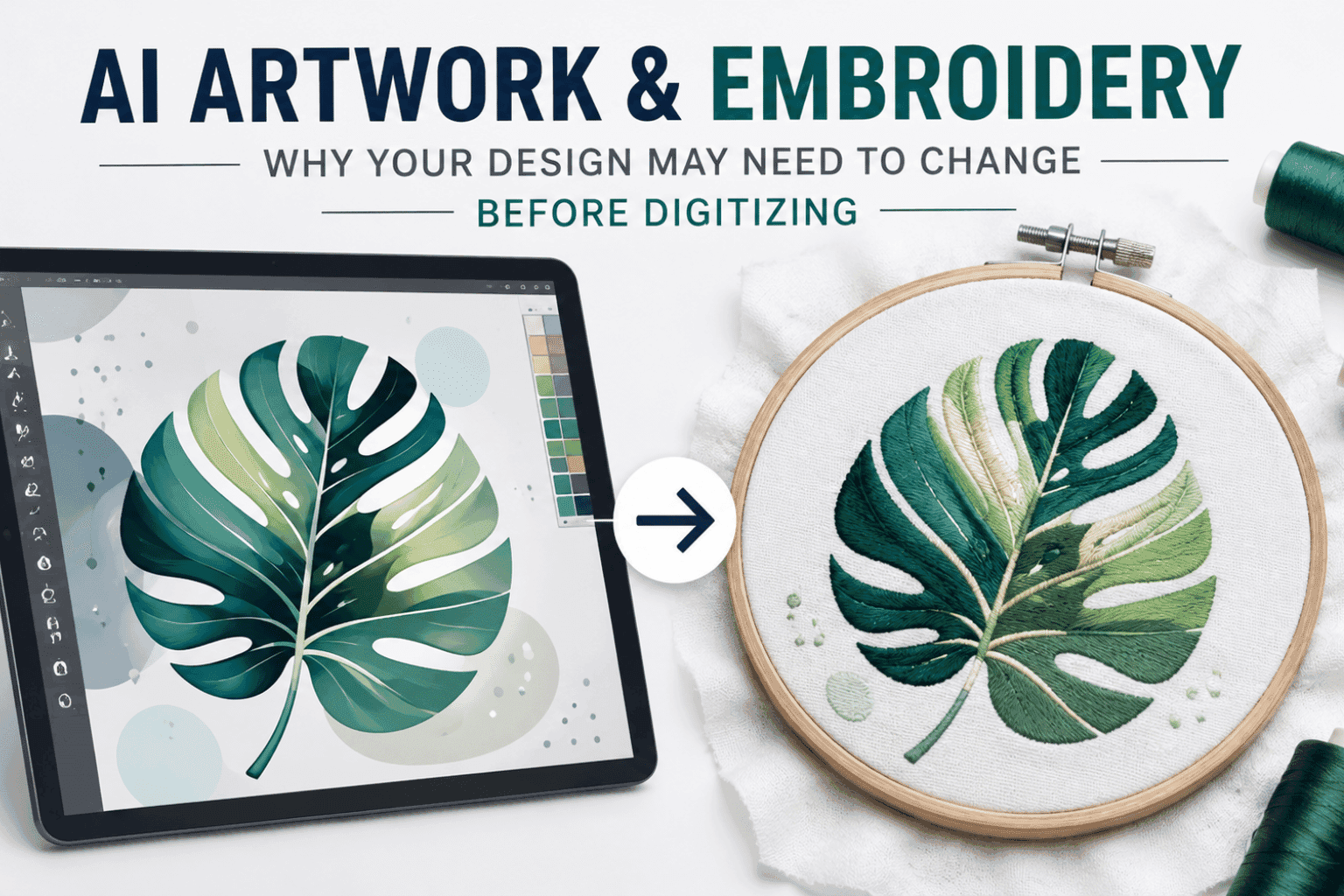 AI Artwork and Embroidery: Why Your Design May Need to Change Before Digitizing