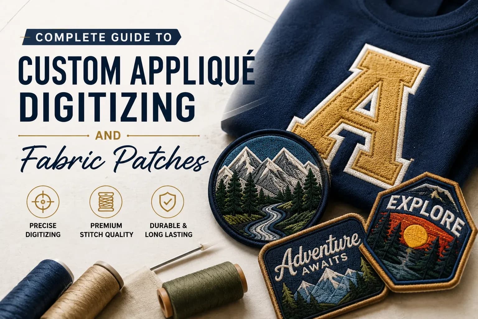Complete Guide to Custom Appliqué Digitizing and Fabric Patches