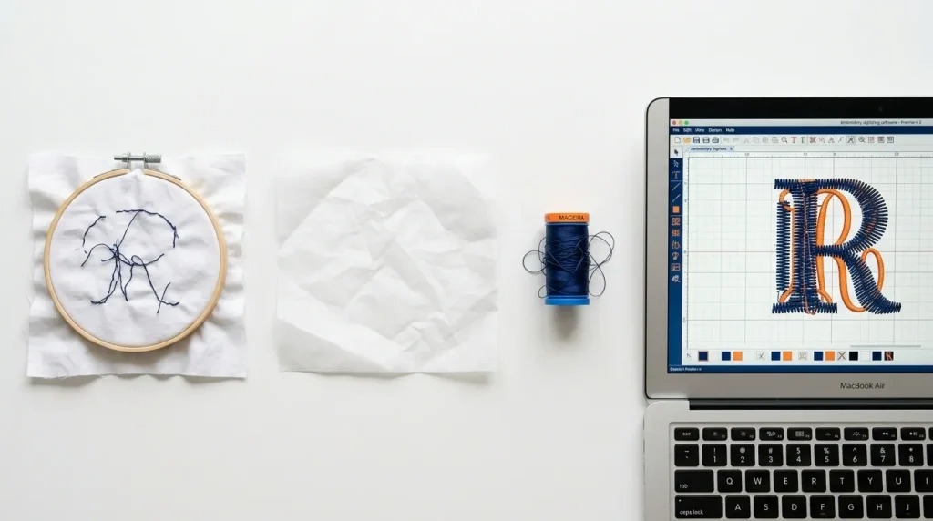 Four common causes of embroidery misalignment: loose hoop, bad stabilizer, thread tension, and wrong digitizing